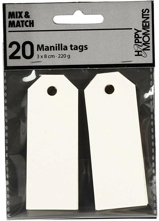 Creativ Company Manila Tags (Geschenkverzierung, 20 x)