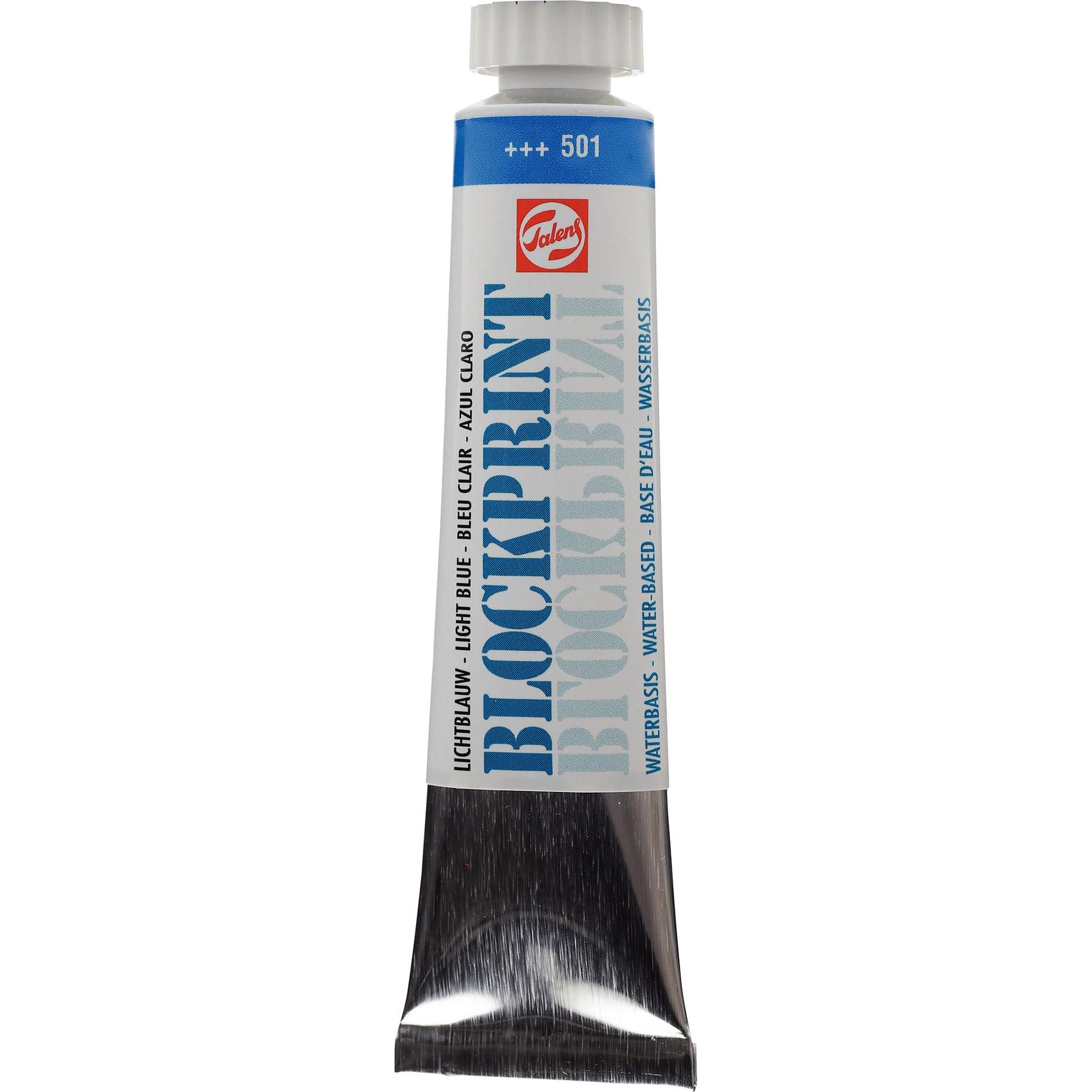 Colore + Vernice per fai da te, Talens Blockprint Tube 20ml Hellblau 501 (20 ml)