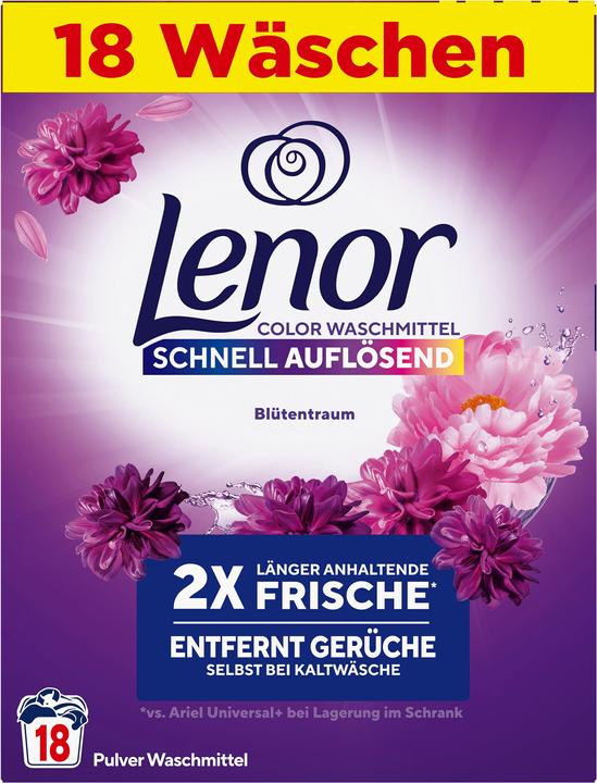Image du produit Lenor Blütentraum (18 Cycles de lavage, Lessive en poudre)
