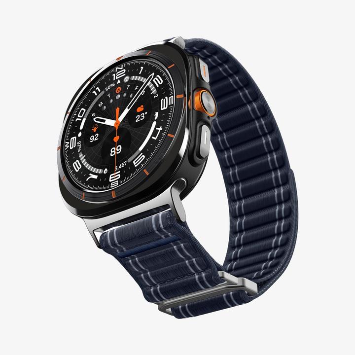 Actual product image Spigen - WBF0 - Samsung Galaxy Watch Ultra 47mm - Navy (Fabric, Nylon)