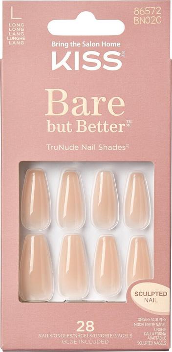 Image du produit KISS Bare but Better (Ongles artificiels, Drame nu)