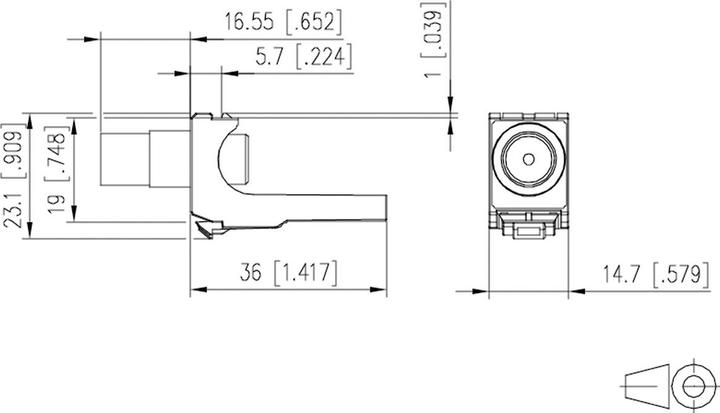 Productafbeelding Metz Connect Coax module IEC connector 130898-03-I