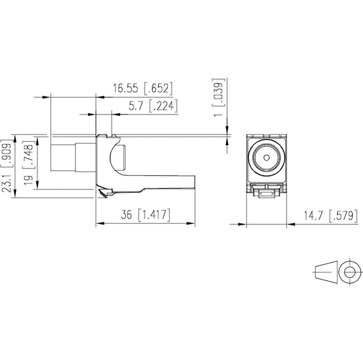 Thumbnail - Metz Connect Koax Modul IEC-Stecker 130898-03-I, Elektronikkabel + Stecker, Silber