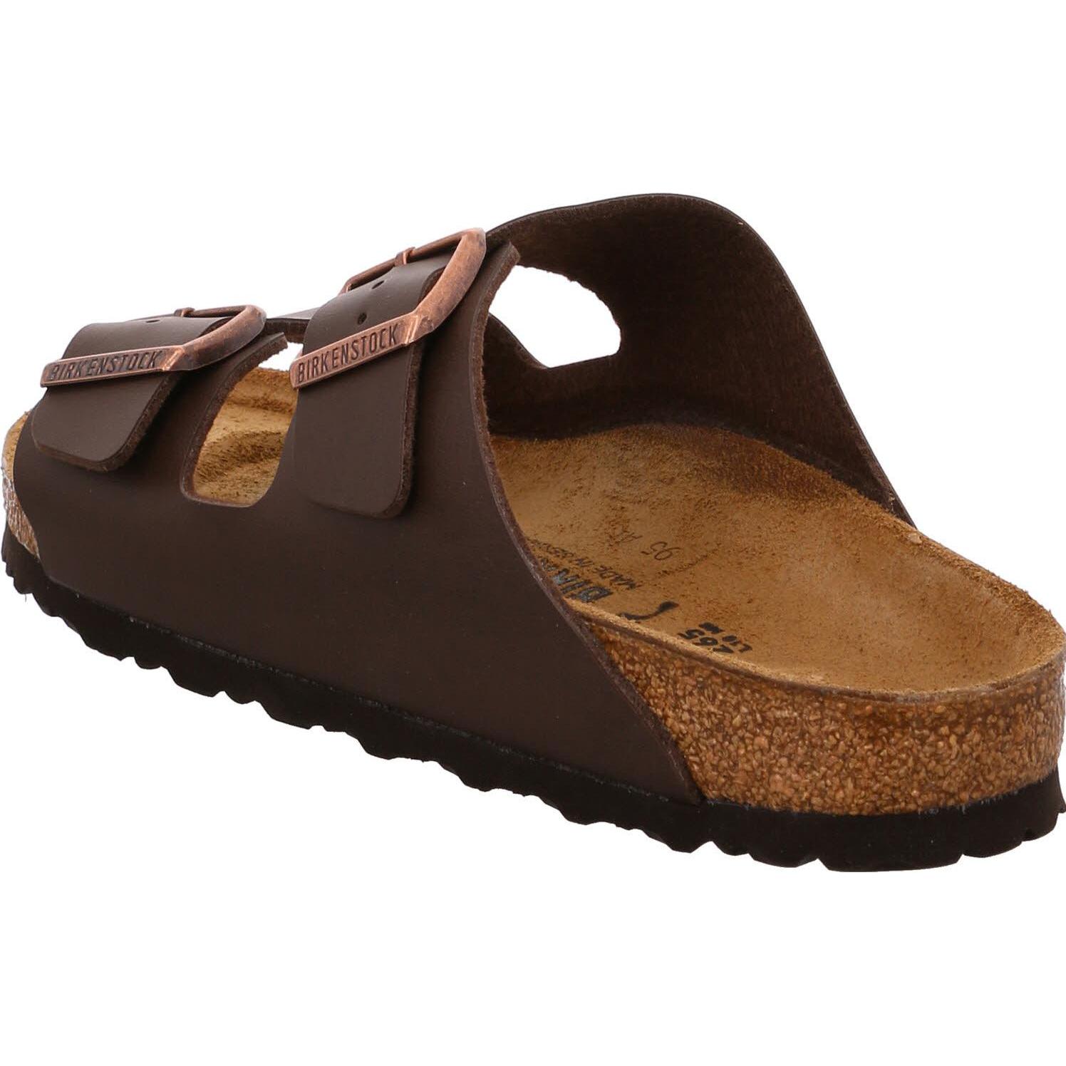 Thumbnail - Birkenstock, Unisex, Hausschuhe, Arizona Birko-Flor schmal, Braun, (37)