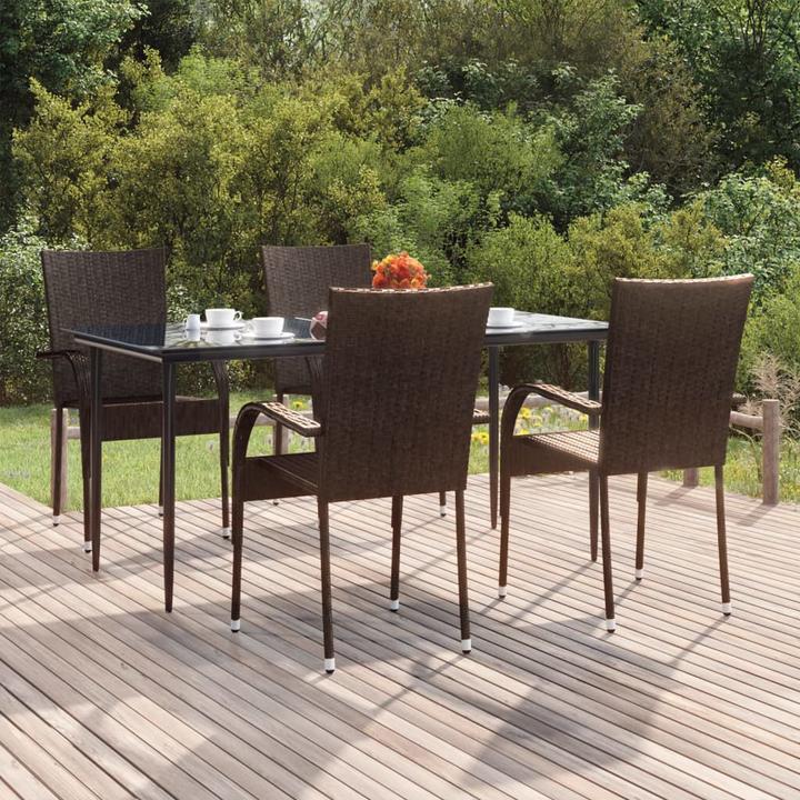 Produktbild vidaXL Garten Essgruppe (160 x 80 x 74 cm)
