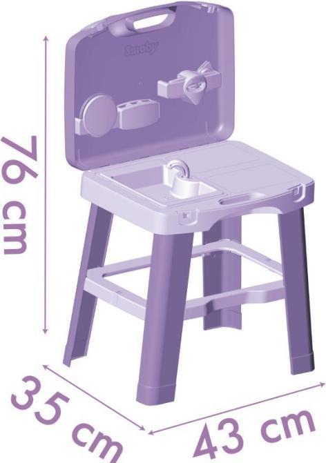 Immagine prodotto Smoby Casa delle bambole di Gabby, cucina mobile (43 x 35 x 76 cm) - Con 13 accessori - per i bambini a