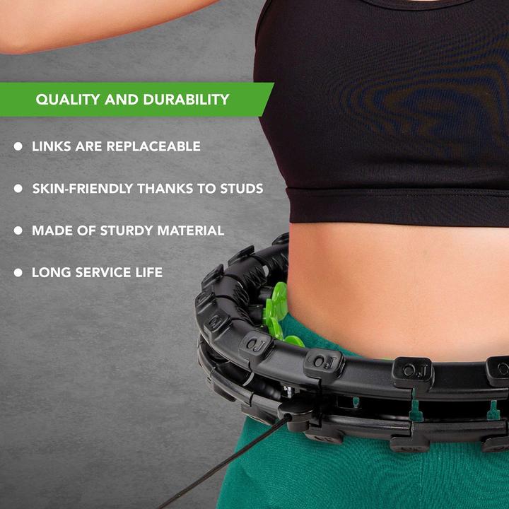 Immagine prodotto Tunturi Hula Hoop Ring mit 0.4 Kg Gewicht (Standard) (106 cm, 1300 g)