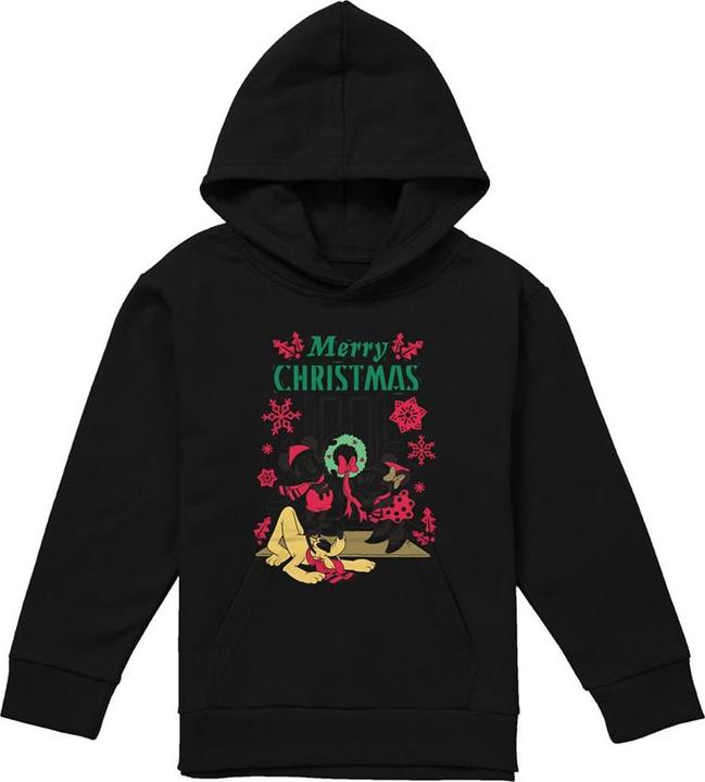 Produktbild Disney Kapuzenpullover meliert weihnachtliches Design (140, 146)