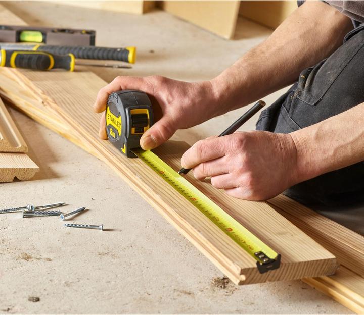 Actual product image Stanley Rollmeter Grip 8m x 28mm (8 m)