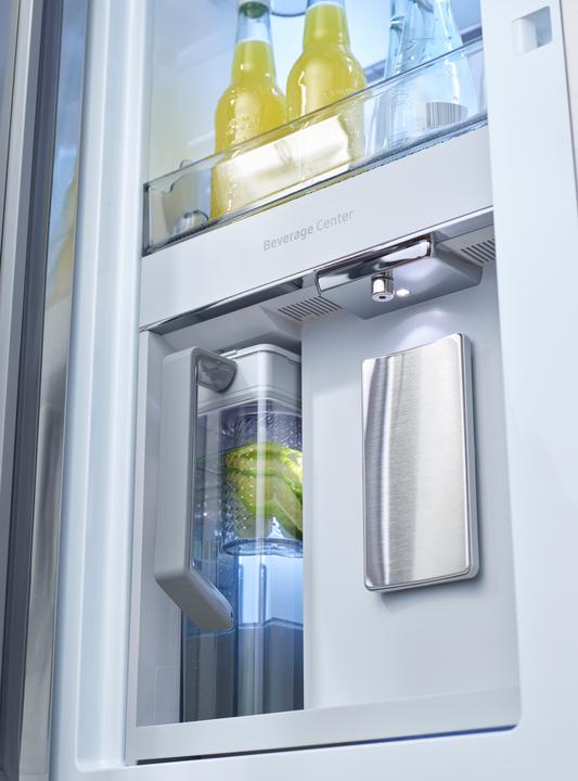 Actual product image Samsung RF65A967ESR Side-by-Side Fridge Combination Integrated/Free Standing 647 l E Stainless steel (647 l)