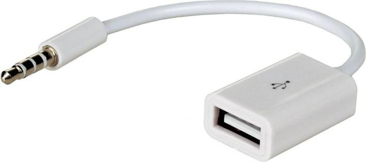 Produktbild Akyga Adapter mit Kabel AK-AD-24 USB A (f) / Mini Jack (m) 15cm (USB-A, 15 cm)