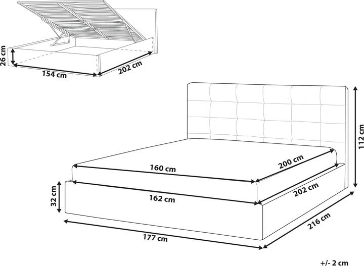 Actual product image Beliani Lorient (160 x 200 cm)