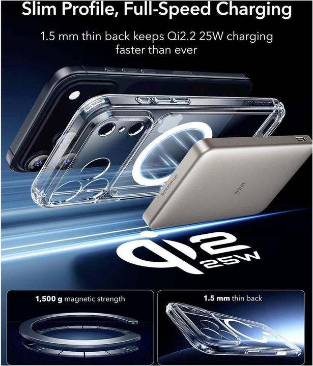 Produktbild ESR Classic Hybrid Magnetic Case (Camera Control) (Apple iPhone 17 Pro)