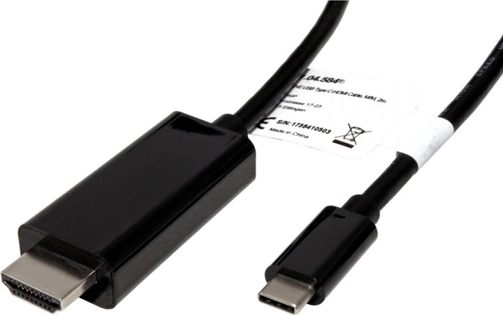 Actual product image Roline USB Typ C — HDMI (Typ A) (3 m, HDMI, USB Type C)