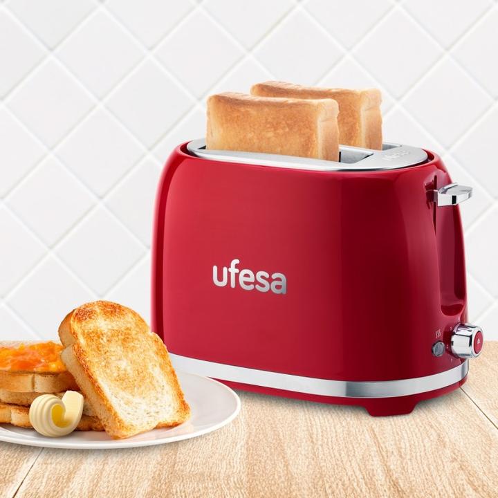 Produktbild Ufesa Toaster Classic T.Pin Up 2r Short Red