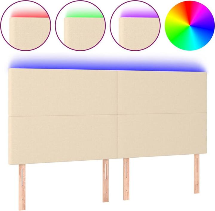 Image du produit vidaXL LED Kopfteil (180 x 5 x 128 cm)