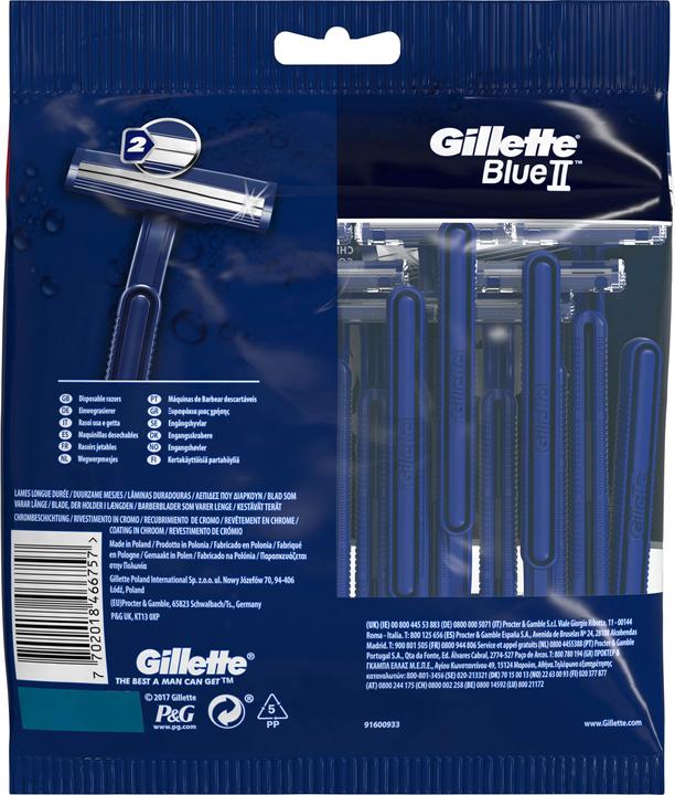 Produktbild Gillette Einweg Rasierer Blue II 20er