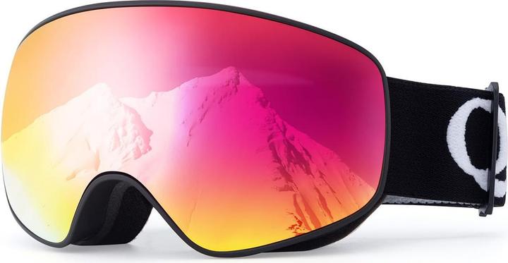 Qunature Black Kinder-Skibrille (Grösse M/L) - Schwarz