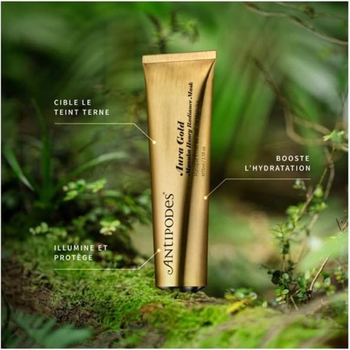 Actual product image Antipodes Aura Gold Manuka Honey Radiance Mask 75ml Brightening and Hydrating (75 ml)