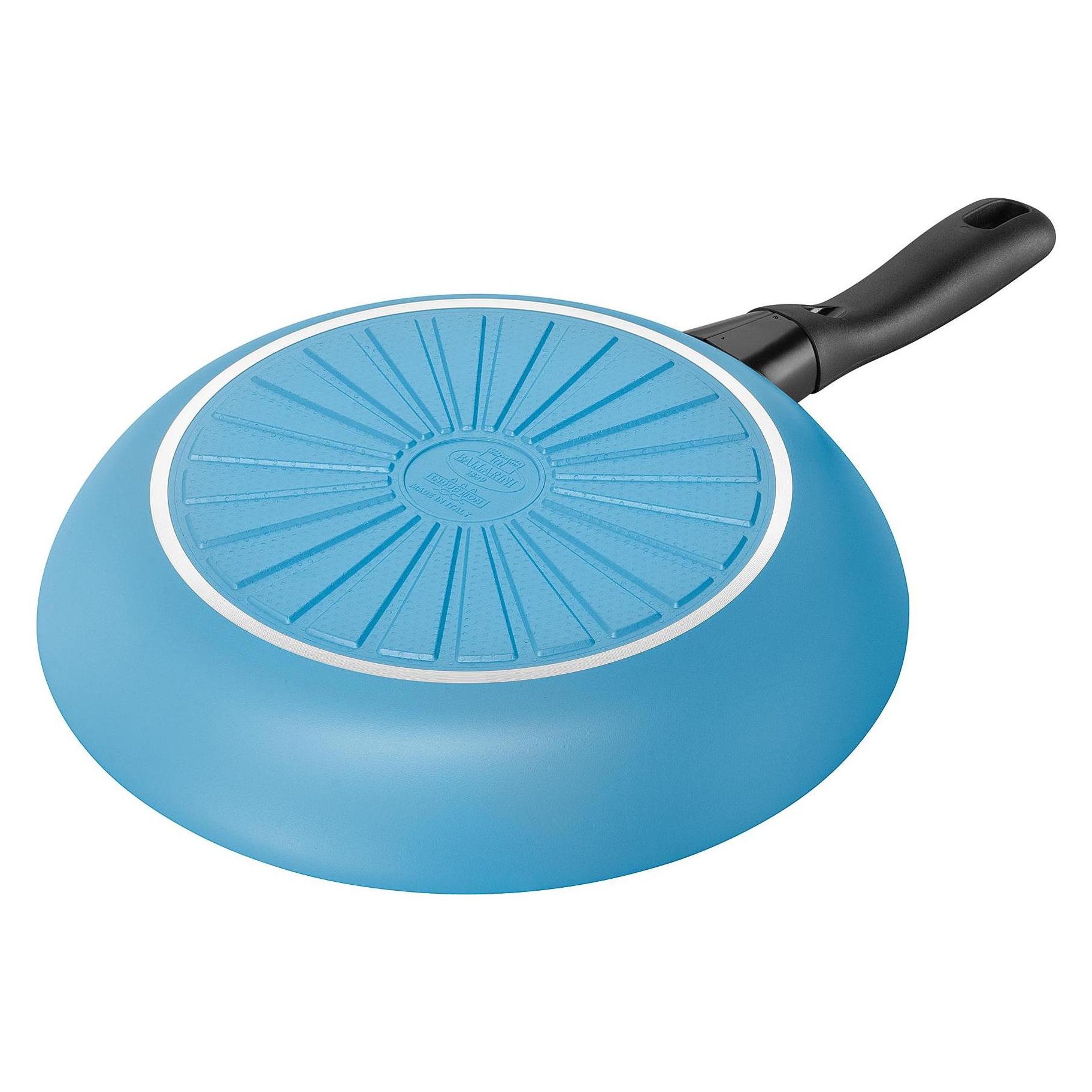 Ballarini Padella Svasata Alta In Alluminio Bianco Con Manico In Acciaio Inox Ballarini