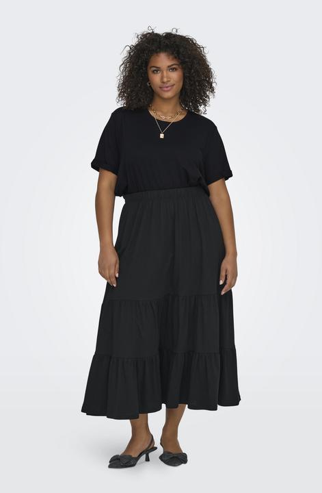 Produktbild Only Normal geschnitten Rundhals Umgeschlagene Ärmelbündchen T-Shirt T-shirt (M)