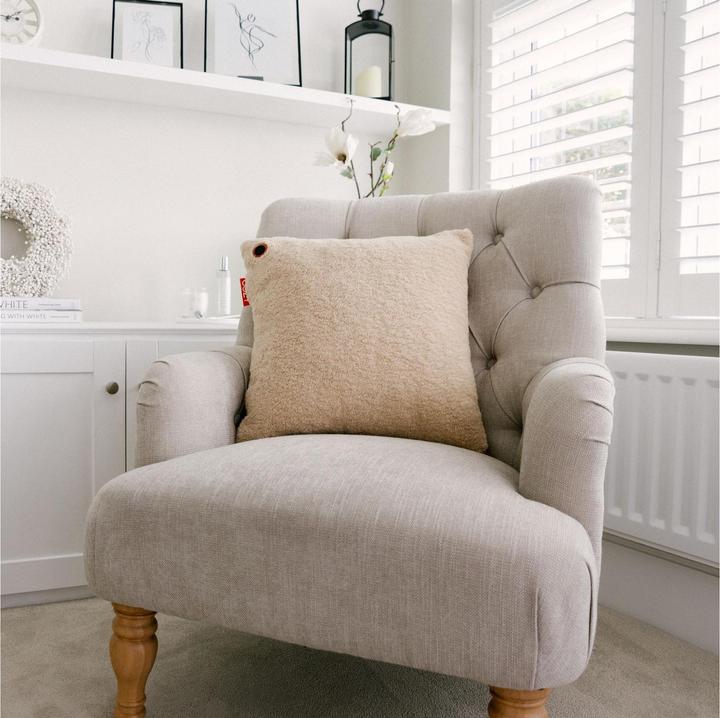 Productafbeelding Bodi-Tek Verwarmingskussen Cozy Una Wooly op batterijen, beige (45 x 45 cm)