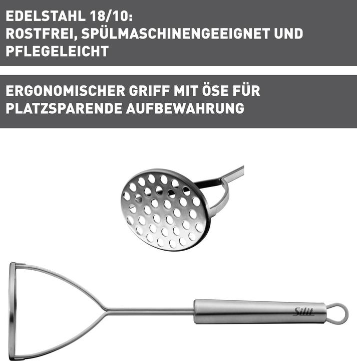 Produktbild Silit Kartoffelstampfer Stampfer Kartoffel 30cm Classic Line Edelstahl