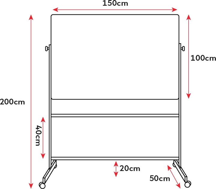 Produktbild Gladiatorfit Whiteboard (156 x 46 cm)