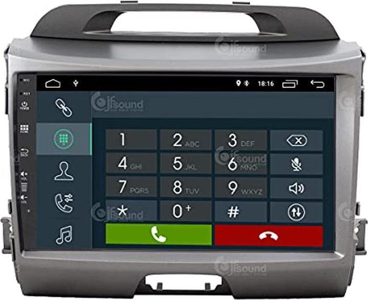 JFSound Aangepaste autoradio Android GPS Bluetooth WiFi DAB USB HD Touchscreen Display Easyconnect