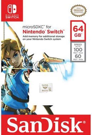 Produktbild SANDISK Nintendo Switch (64 GB, microSDXC, U3, UHS-I)