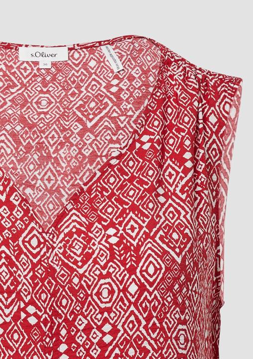 Immagine prodotto s.Oliver Bluse Blusentop aus Viskosemix mit Raffung (48)