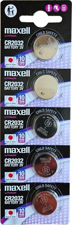 Actual product image Maxell Electronics CR2032 (5 pcs., CR2032, 220 mAh)