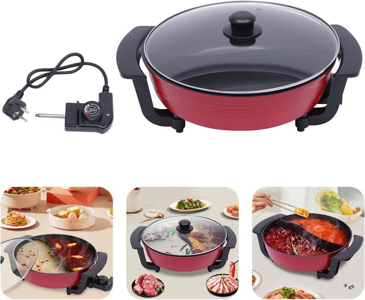 Produktbild Kolhgnse Elektrischer Doppel-Hotpot mit Deckel
