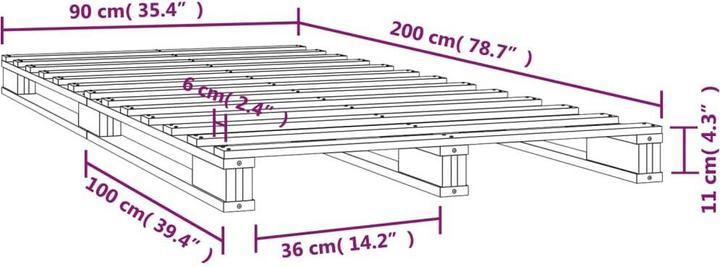 Image du produit vidaXL Yasmine (90 x 200 cm)