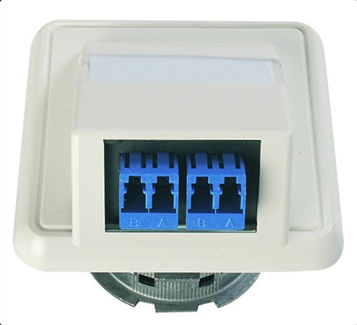 Actual product image Telegärtner FO junction box OAD/S with 2xLC duplex, mounted