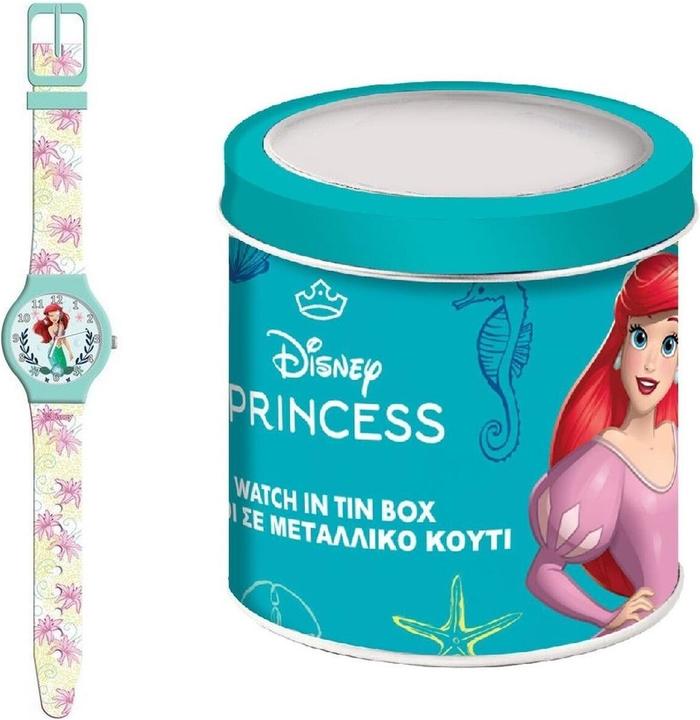 Produktbild The Little Mermaid Uhr Für Kleinkinder Little Marmaid - Tin Box Ø 33 Mm (Analoguhr, 33 mm)