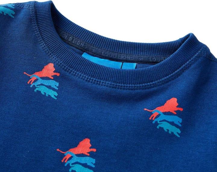 Image du produit VidaXL Sweatshirt enfant bleu foncé 128,Composition : 92% coton. 8 (128)