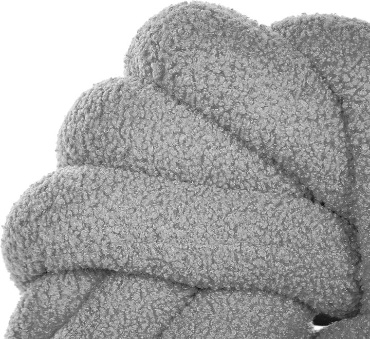 Produktbild Beliani 2er-Set Boucle Knoten Kissen Grau 31 x 31 cm AKOLA (31 x 31 cm)