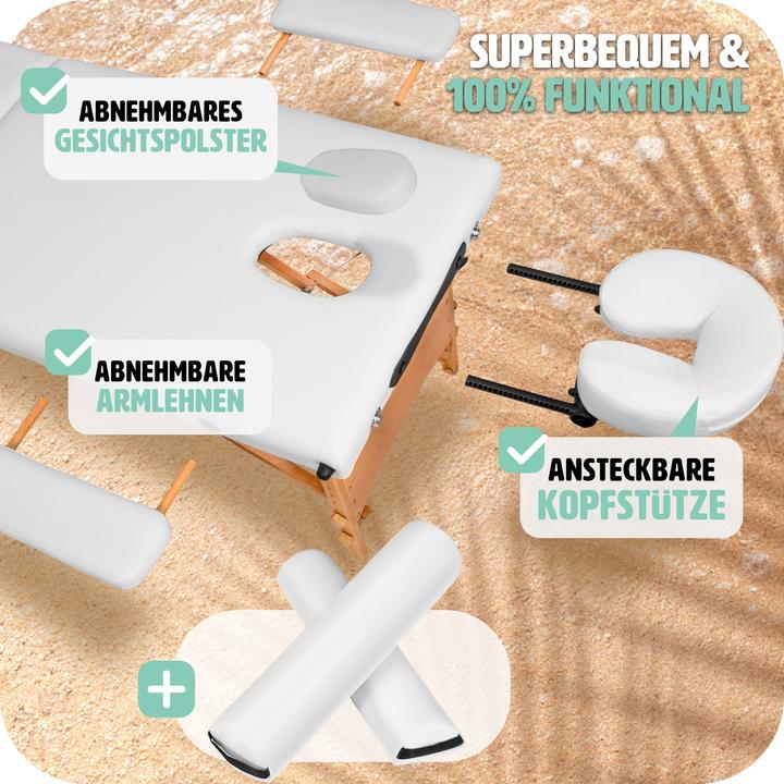 Image du produit tectake Ensemble de table de massage Freddi avec rouleaux de massage