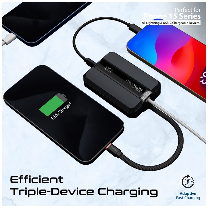 Produktbild ProMate Neo-10UniPowerbank 10000mAh (10000 mAh, 30 W, 37 Wh)