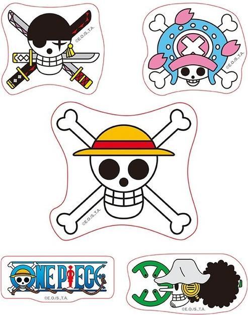 Produktbild ABYstyle ONE PIECE - Stickers - 16x11cm 2 sheets - Straw Hat Skulls X5