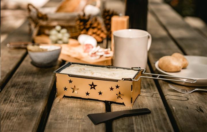 Produktbild Kadastar Teelicht-Raclette 2go Golden Star Gold/Schwarz