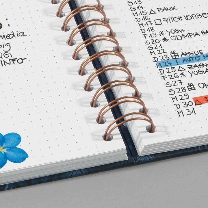 Produktbild Jolie Spiral-Notizbuch (A5, Gepunktet, Harter Einband)