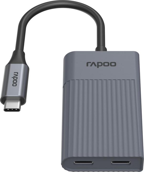 Rapoo USB-C Hub UCH-4013 USB-C auf USB-A und USB-C, grau (00226496) (USB-C, 4 Ports)