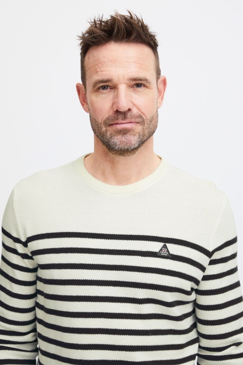 Actual product image FQ1924 FQKyle stripe crew neck knit 21900651 (L)