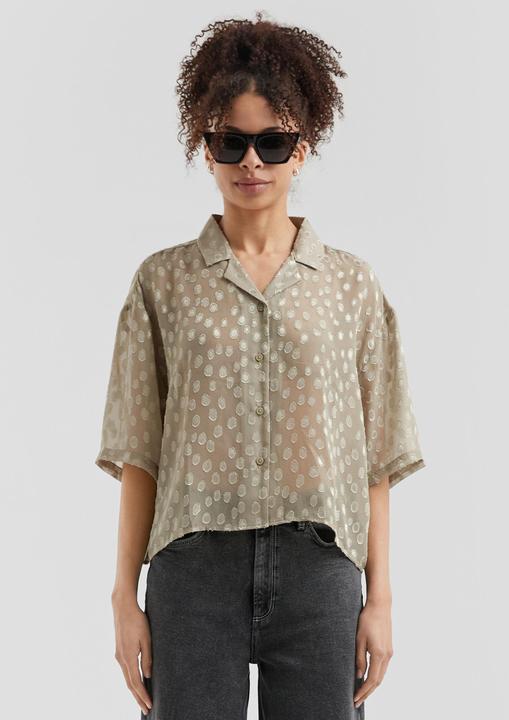 Immagine prodotto s.Oliver Bluse Verkürzte leicht transparente Bluse (36)