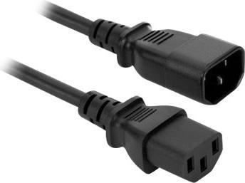 Actual product image Akyga AK PC di extension power cable, per PC, stampante, Schermi NERO IEC C13 (1.80 m)