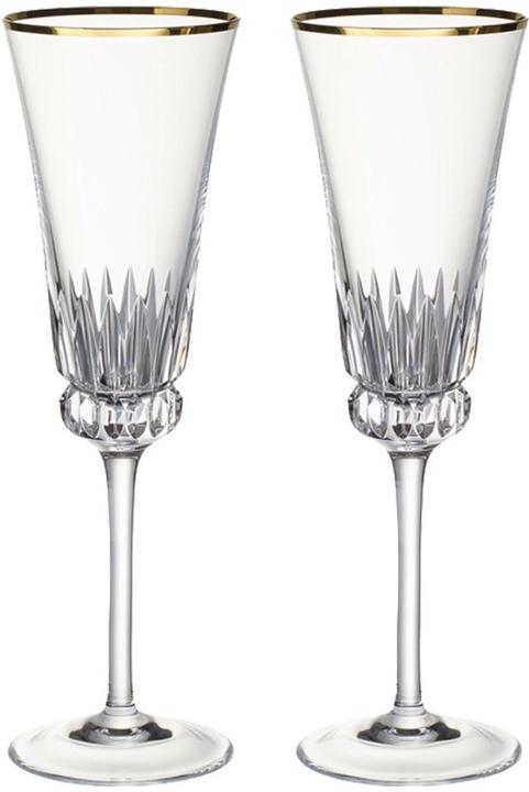 Actual product image Villeroy & Boch Champagne goblet, set of 2 pieces Grand Royal Gold (12 cl, 2 Glasses, Champagne glasses)