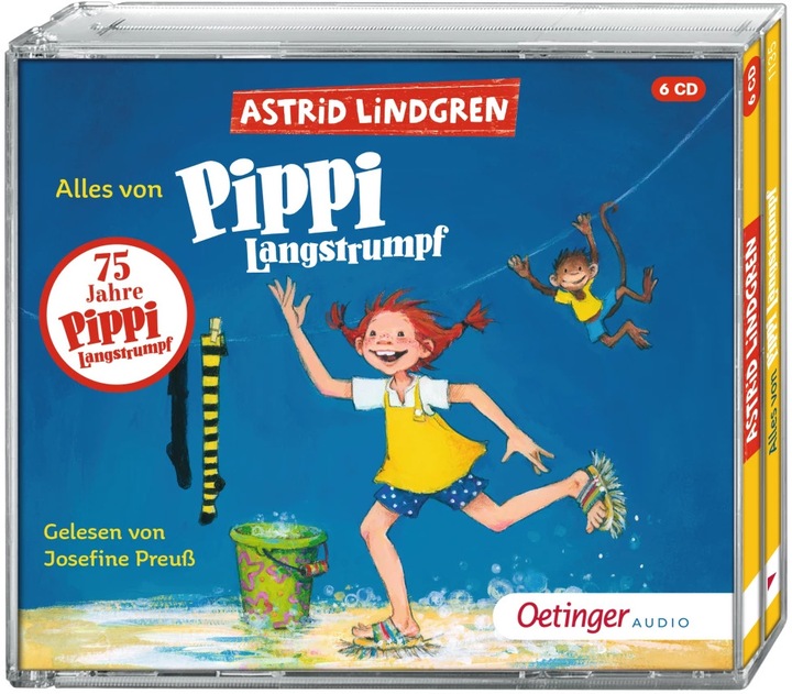 Immagine prodotto Tutto da Pippi Calzelunghe (Astrid Lindgren, Frank Gustavo, Angelo Reatrino, Cäcilie Heinig, Josefine Preuss, Tedesco)