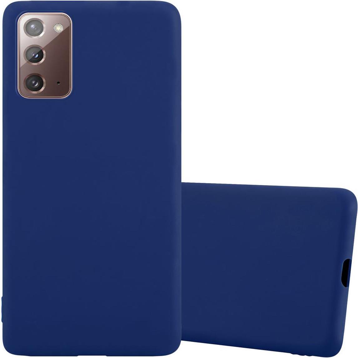 Cadorabo TPU Candy Cover (Samsung Galaxy Note 20), Smartphone Hülle, Blau